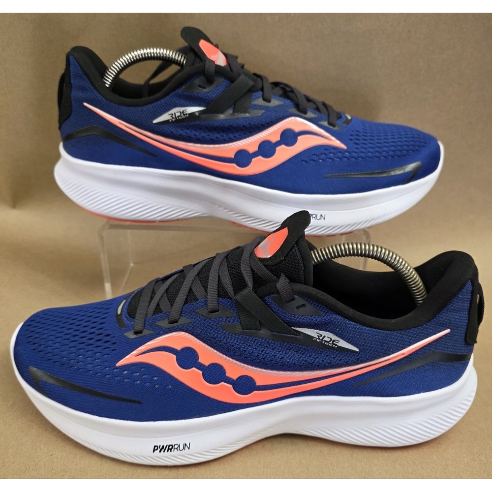 Saucony (Sz 11)  Ride 15 Mens  Running Walking Shoes Blue Athletic Sneakers